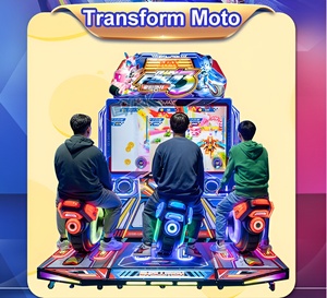 Máquina recreativa de carreras de motos Transform Moto 3 Players, operada con monedas, con 3 asientos conectados, simulador de conducción de motos. - Product Image 6