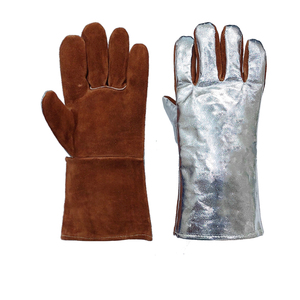 Grain Leather Wing Thumb <b>Gardening</b> & Welding Safety Driver Gloves Kevlar <b>Liner</b> Molten Metal Splash Test Type A-Straight Thumb - Product Image 5