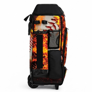 Bolsa de béisbol al por mayor con compartimento para casco, fundas para bates, almacenamiento para zapatos y correas acolchadas para jugadores. - Product Image 3