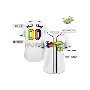 Wholesale Custom Baseball Jersey Men's Baseball and Youth Softball Uniform Custom Printed Short Sleeve Jersey Direct Factory - Product Image 6