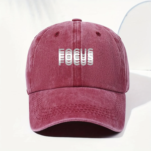 Gorra de béisbol clásica unisex con estampado de "FOCUS", ajustable para el ocio diario, deportes al aire libre y viajes. - Product Image 3