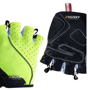 Guantes Deportivos HUSKY Personalizados Unisex de Medio Dedo para Levantamiento de Pesas y Ciclismo, Acolchados con Microfibra Transpirable y Resistentes a Impactos - Product Image 5