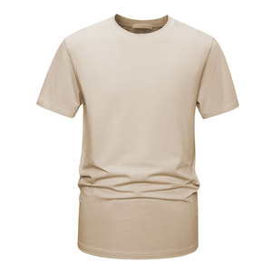 Camiseta de Hombre de Punto Jacquard de 250 GSM, Cuello Redondo, Manga Corta, Corte Holgado, Informal, de Algodón, Personalizable OEM - Product Image 6