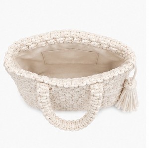 Bolso de hombro de algodón macramé y ganchillo hecho a mano para mujer, ideal para compras en boutiques, regalos y uso personal. Venta al por mayor. - Product Image 5