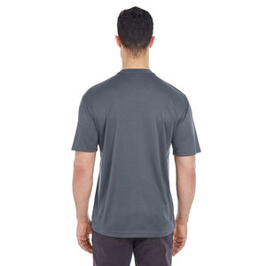 T-shirt en jersey de polyester à col rond et manches courtes pour homme, coupe classique, couleur unie, 220g, anti-boulochage, respirant, décontracté, best-seller 2026 - Product Image 3