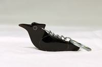 Porte-clés artisanal en forme d'oiseau - Porte-clés écologique pour salon intérieur