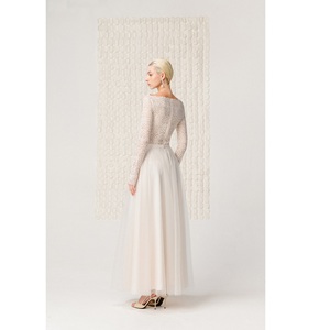 Ready To Ship Long <b>Skirts</b> For Women NANA SMOCKED MAXI <b>SKIRT</b> Triacetate ODM Premium Korean Long <b>Skirts</b> For Women - Product Image 4