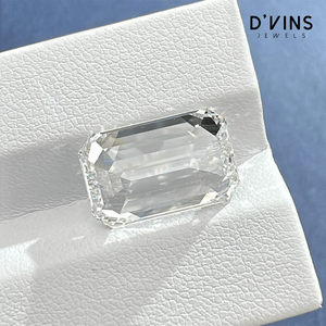Diamantes Sueltos al por Mayor de D'vins Jewels, Corte Esmeralda de 10.07CT F VVS2 para la Fabricación de Joyas - Product Image 2