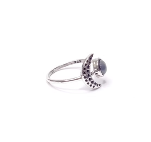 Natural Moonstone 925 <b>Silver</b> <b>Solitaire</b> <b>Ring</b> 1.8g Lightweight & Comfort Fit Band Daily & Any Occasion Wear Perfect Gift - Product Image 3