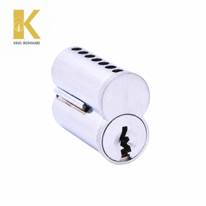 Cerradura de cilindro con logotipo personalizado disponible, latón cromado satinado, 7 pines, ranura M, SFIC, para seguridad de puertas - Product Image 4