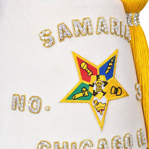 หมวกเฟซ Shriners แบบกำหนดเอง ประดับด้วยตัวอักษรเพชรเทียม ของตกแต่งสำหรับสมาคมเมสัน สีแดงเลือดหมู ทำจากผ้าขนสัตว์ พร้อมพู่ห้อยแบบดั้งเดิม เครื่องประดับศีรษะระดับมืออาชีพ - Product Image 2