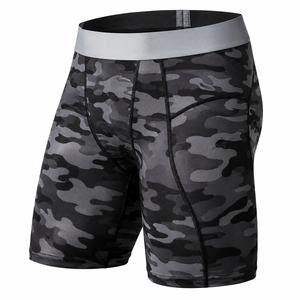 Custom <b>Mens</b> Compression <b>Shorts</b> Elastic Waist Breathable Quick Dry <b>Camo</b> Printed Tight Fit Gym Training Running Sports Base - Product Image 1