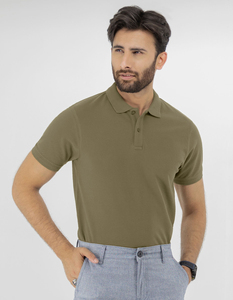 Camisa Polo de Corte Clásico, Tela de Algodón, Manga Corta, Ropa Casual de Moda para Hombre con Diseño de Cuello Acanalado - Product Image 3