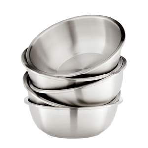 Ensemble de bols mélangeurs en acier inoxydable de qualité supérieure pour la cuisine, la pâtisserie et le service, durables, résistants à la rouille, bols empilables - Product Image 1
