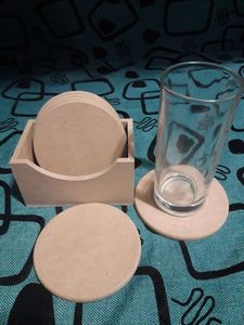 Posavasos de Madera - Duraderos, Hechos a Mano, Estilo Clásico para Mesa de Café y Cocina - Product Image 5