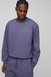 Sweat-shirt unisexe de haute qualité, coupe classique, imprimé par transfert thermique, en coton French Terry, uni, teinté, style pull, taille XS - Product Image 4