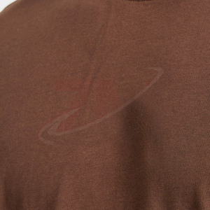 T-shirts amples marron unis pour hommes 100 % coton, style streetwear décontracté, coupe ample, basiques pour l'été, vente en gros, marque - Product Image 5