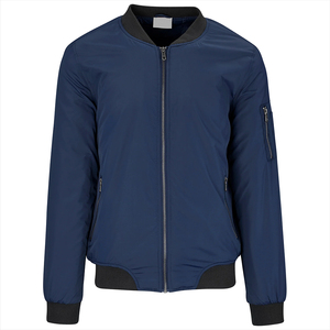 Unisex Navy Yellow Hooded Varsity Jacket Casual Button Front Regular Fit Autumn Fleece Breathable <b>Coat</b> - Product Image 4