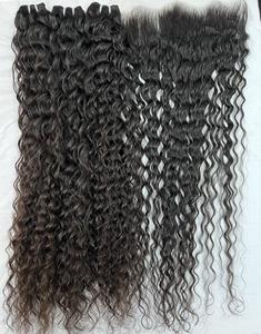 Cheveux humains bruts vierges en vrac fournisseur d'usine Extensions indiennes à cuticules alignées Remy Extensions de cheveux naturels - Product Image 1