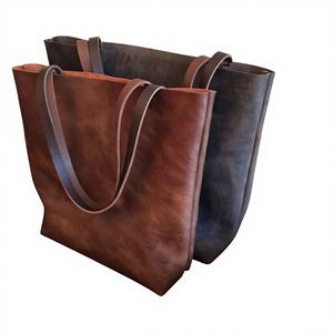 Bolsos de Mano de Cuero Vacuno Auténtico para Mujer, con Correa de Hombro, a la Moda, Ecológicos, Estilo Europeo, Gran Capacidad - Product Image 2