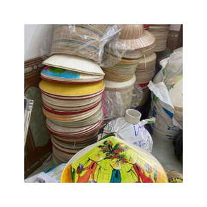 CUSTOMER FAVORITE Conical <b>Hat</b> Handwoven Bamboo Palm Leaf <b>Hat</b> for Farming Fishing Travel Outdoor Sun Shield <b>Rain</b> Cover Export Use - Product Image 5