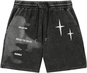 Shorts pour hommes à taille haute vintage avec cordon de serrage - Respirant et à séchage rapide - Vêtements pour hommes - Shorts pour hommes - Product Image 2
