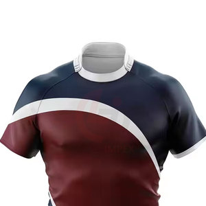 Maillot de rugby pour hommes, coupe athlétique, matière douce et respirante, conçu pour l'entraînement quotidien - Product Image 4