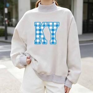 Lover Custom College <b>Mock</b> <b>Neck</b> Crew <b>Neck</b> Sweatshirt Women Men Ladies Unisex Leopard Print Embroidery Wear - Product Image 4