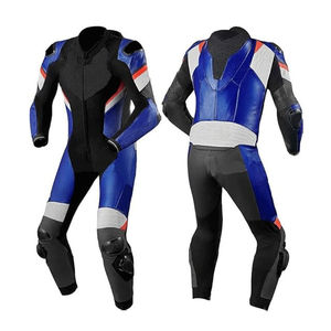 Combinaison de moto en cuir professionnelle personnalisée, homologuée CE, deux pièces, grande taille, équipement de protection d'été, haute qualité - Product Image 2