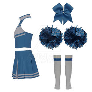 Ensemble de vêtements de danse pour femmes, tissu élastique doux, uniforme de cheerleading pour compétition, kit personnalisable en couleur - Product Image 2