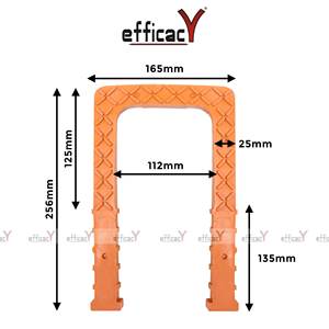 Marches en PVC 265x170mm 10/12/16mm, marches de regard et d'échelle robustes pour extérieur avec revêtement PP - Product Image 5
