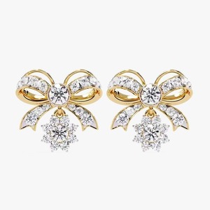 Aros de Diamantes Atemporales para el Trabajo, Cenas, Citas, Estilo de Fin de Semana, para la Elegancia Diaria, Exportación desde India - Product Image 1
