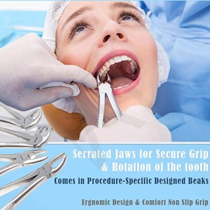 Stainless Steel Dental Extracting Forceps Kit Professional Tooth Sourcing Extraction <b>Pliers</b> <b>Set</b> Medical Dentistry Instruments - Product Image 5