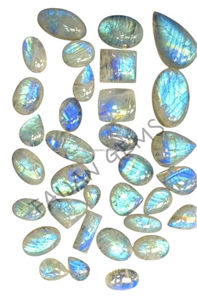 Pierre de lune naturelle, pierre précieuse en vrac, cabochon, formes variées, toutes tailles, pour la fabrication de pendentifs de bijoux, FAIJAN GEMS, certifié par un tiers - Product Image 4