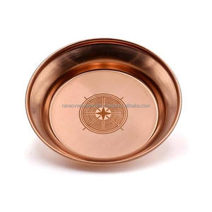 เครื่องเผาบูชาธูปและจานประกอบพิธีกรรมทำจากทองแดงรูปเสามอร์มอนที่สง่างาม - Product Image 2