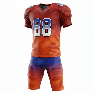 Conjunto de Uniforme de Fútbol Americano Personalizado, Jersey y Pantalones Sublimados, Poliéster Transpirable, Nombre del Equipo en la Parte Delantera, Logotipo, Deportes de Equipo - Product Image 5