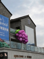 Fruits gonflables à suspendre, raisins violets gonflables géants, ballon gonflable en forme de raisin pour la publicité et la décoration des supermarchés