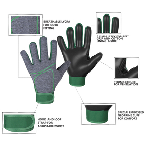 Gants de football gaélique haut de gamme, confortables et antidérapants, pour adultes et jeunes, pour les tournois de football gaélique - Product Image 2