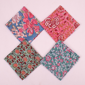 Cotton Floral Vintage Style Handkerchiefs for Adults Men's Classic Bandanas Multicolor Woven Gift <b>Accessories</b> - Product Image 3