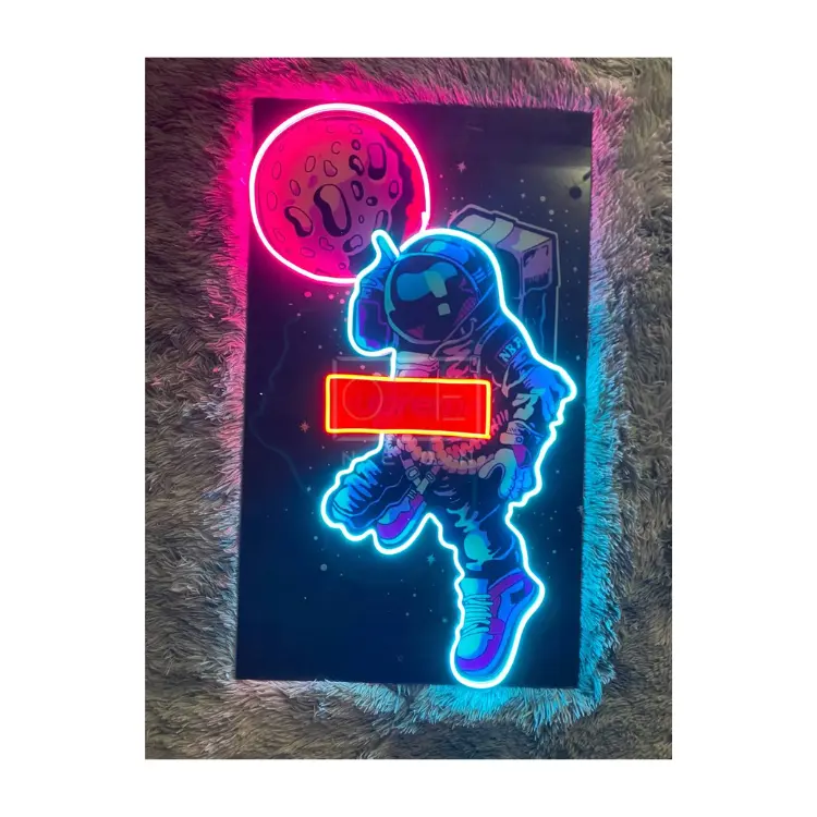 Biển Hiệu Neon Phi Hành Gia SU.PREME Tác Phẩm Nghệ Thuật Acrylic Biển Hiệu Neon Tùy Chỉnh Biển Hiệu Neon Nghệ Thuật Phòng Ngủ, Biển Hiệu Neon, Trang Trí Phòng Ngủ Nghệ Thuật Phòng Khách