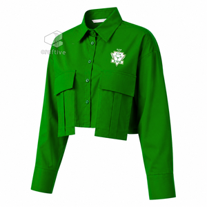Chemise de bureau formelle pour femmes Chi Eta Phi, chemise de travail professionnelle à manches longues boutonnée pour les réunions d'affaires et les tenues de bureau - Product Image 2