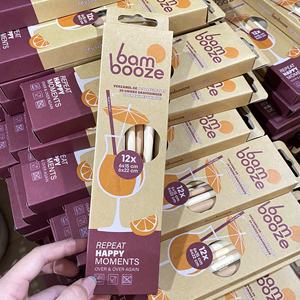 Customizable Eco-Friendly <b>Bamboo</b> <b>Straws</b> Disposable 6mm 8mm 12mm Diameter with Engraved Logo Made in Vietnam - Product Image 1