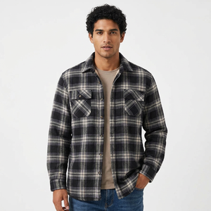 Men's Stand Collar Long Sleeve Casual <b>Winter</b> <b>Waterproof</b> Eco-Friendly Breathable Fleece <b>Jacket</b> with Cotton Lining Front Logo - Product Image 6