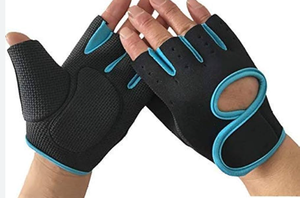 Guantes de Gimnasio Unisex Ligeros, Transpirables, de Cuero y Poliéster, Antideslizantes, Duraderos, sin Dedos, con Protección Completa de la Palma para Levantamiento de Pesas - Product Image 5