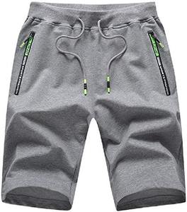 Pantalones Cortos Deportivos a Cuadros para Hombre, Cintura Media, Secado Rápido, Entrepierna de 5 Pulgadas, Elásticos, con Cierre de Cordón, Antiarrugas, de Lona - Product Image 4