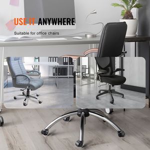 Set di 5 Rotelle Girevoli da 50mm per Sedie da Ufficio Resistenti, per Pavimenti in Legno e Moquette, Ricambio per Scrivania da Gaming - Product Image 6