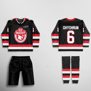 Reinforced Stitching Ice Hockey Jerseys Breathable Ice Hockey Uniform Plus Size Ice Hockey Wear for Adults - Product Image 4