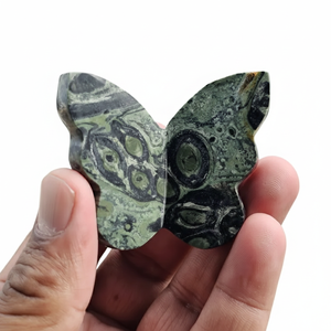 Alas de Mariposa 3D de Jaspe Kambaba Natural al por Mayor, Tallado de Cristal, Piedra Energética, Espécimen Mineral Curativo, Decoración de Oficina - Product Image 6