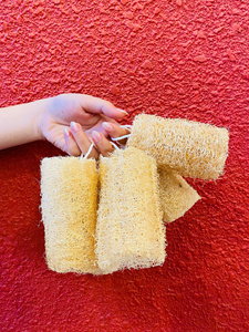 99 GOLD DATA Natural Dried Loofah <b>Bath</b> <b>Sponge</b> Long Shape Bulk Pack for Adults Body Cleaning Plain Style - Product Image 6