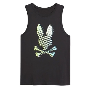 Vente en gros de vêtements de fitness sans manches en coton avec logo personnalisé débardeur de gym pour hommes pour la course à pied - Product Image 1